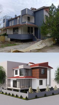 Buhara Mahallesi – Baştan Sona Tadilatı Yapılan 6+2 Villa ve Peyzaj Projesi